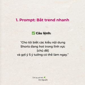 Promt viết kích bản theo trend